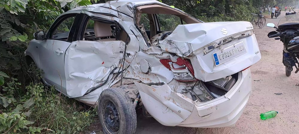 हाइवे के किनारे बेतरतीब खडे कंटेनर ने छीन ली माॅ बेटी की जिन्दगी 3 अन्य है गम्भीर रुप से घायल