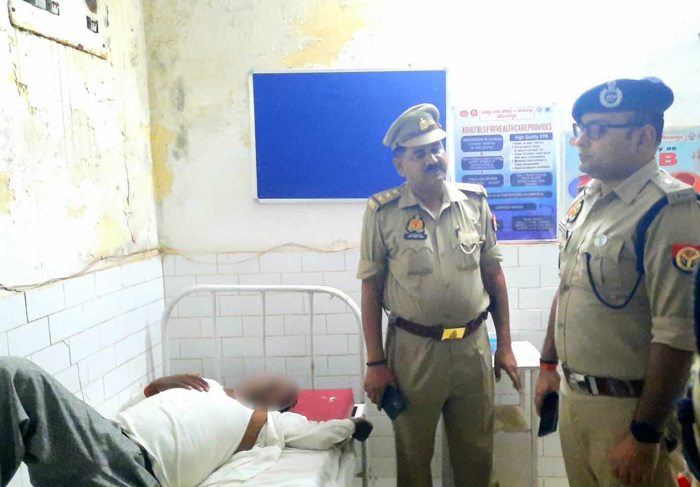 25000/- का ईनामिया गौ-तस्कर बदमाश पुलिस मुठभेड़ में घायल