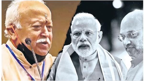 पहली बार सतह पर आया संघ-भाजपा कुनबे का मतभेद, "कुलीन कुल" में कलह..!!