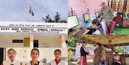 छात्राओं को सशक्त बनाने के लिए सेना की खास पहल, कराया बेसिक कंप्यूटर कोर्स